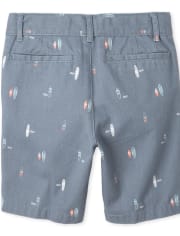 Boys Print Chino Shorts