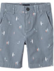 Boys Print Chino Shorts