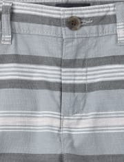 Boys Striped Chino Shorts