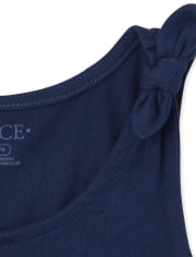 Girls Mix And Match Glitter Love Tie Shoulder Tank Top