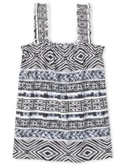 Girls Mix And Match Smocked Tank Top