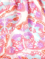Girls Butterfly Ruffle Dress