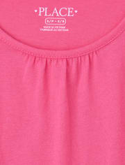 Girls Shirred Dress