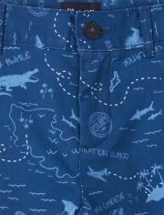 Boys Print Chino Shorts