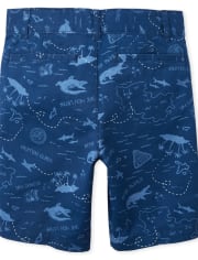 Boys Print Chino Shorts