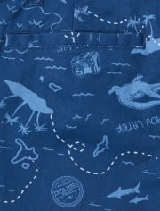 Boys Print Chino Shorts