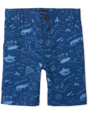 Boys Print Chino Shorts