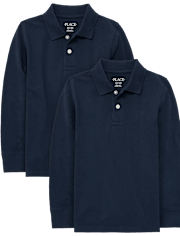 Kids Uniform Pique Polo 2-Pack