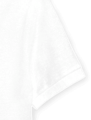 Lot de 2 polos uniformes en piqué pour garçon