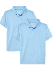 Kids Uniform Pique Polo 2-Pack