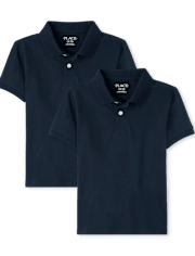 Kids Uniform Pique Polo 2-Pack