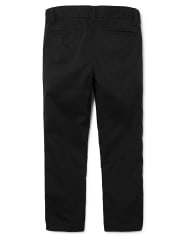 Boys Uniform Stain And Wrinkle Resistant Stretch Skinny Chino Pants