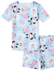 Girls Dessert Squishies Snug Fit Cotton Pajamas