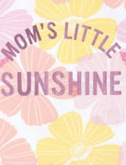 Pijamas de algodón ajustados a juego con estampado de sol de mamá y yo para bebés y niñas pequeñas
