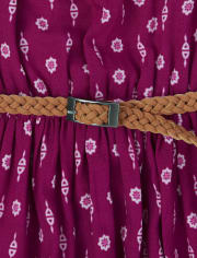 Vestido campesino a juego floral de mamá y yo para niñas