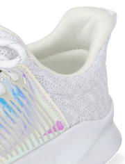 Girls Uniform Holographic Running Sneakers
