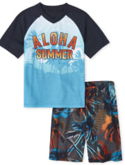 Boys Aloha Pajamas