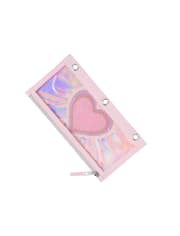 Girls Glitter Heart Pencil Case