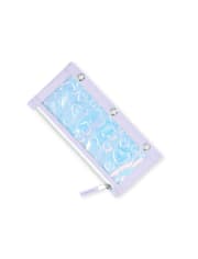Girls Embossed Hear Holographic Pencil Case