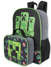 Juego de mochila y fiambrera Minecraft para niños