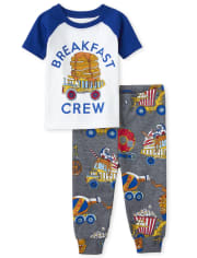 Baby And Toddler Boys Breakfast Crew Snug Fit Cotton Pajamas