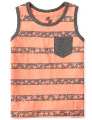Baby And Toddler Boys Mix And Match Striped Pocket Tank Top
