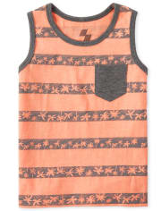 Camiseta sin mangas con bolsillo a rayas Mix And Match para bebés y niños pequeños