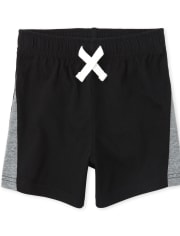 Shorts de baloncesto con rayas laterales Mix And Match para bebés y niños pequeños