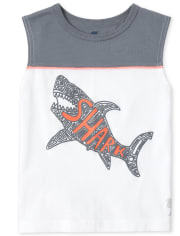 Baby And Toddler Boys Mix And Match Graphic Muscle Tank Top