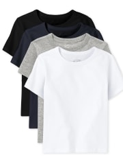 Baby And Toddler Boys Uniform Basic Layering Tee 4-Pack