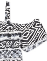 Baby And Toddler Girls Mix And Match Print Off Shoulder Top