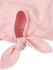 Baby And Toddler Girls Mix And Match Glitter Tie Front Tank Top