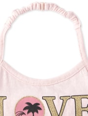 Baby And Toddler Girls Mix And Match Glitter Halter Top