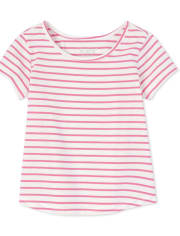 Toddler Girls Striped Tee Shirt
