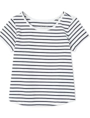 Toddler Girls Striped Tee Shirt