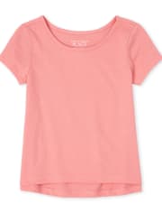 Top asimétrico para bebés y niñas pequeñas