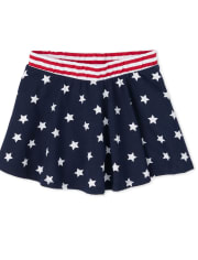 Baby And Toddler Girls Americana Mix And Match Star Skort