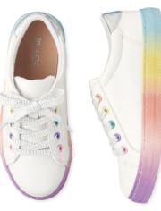 Girls Rainbow Ombre Sneakers