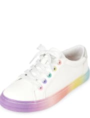 Girls Rainbow Ombre Sneakers