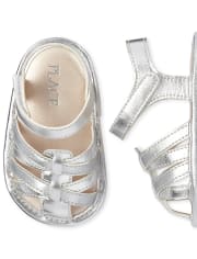 Baby Girls Metallic Sandals