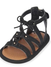 Baby Girls Studded Gladiator Sandals