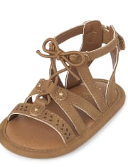 Baby Girls Studded Gladiator Sandals