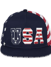 Gorra de béisbol a rayas Americana USA para niños
