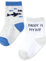 Baby Boys Shark Midi Socks 6-Pack