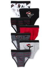 Toddler Boys Ninja Brief Underwear 7-Pack