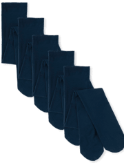 Lot de 5 collants en microfibre pour filles