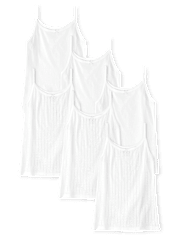 Lot de 6 caracos basiques à bordure picot pour fille
