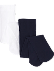 Baby And Toddler Girls Microfiber Tights 2-Pack