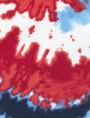 Baby And Toddler Girls Americana Tie Dye Romper