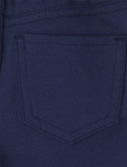 Toddler Girls Uniform Ponte Knit Pull On Jeggings 2-Pack